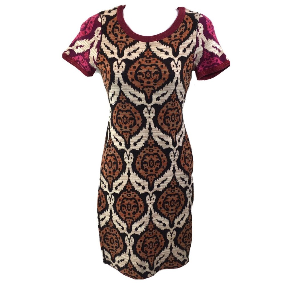 Tigerlily Womens Sweater Dress Cream Tan Australian 100% Cotton Bodycon Sz 4
